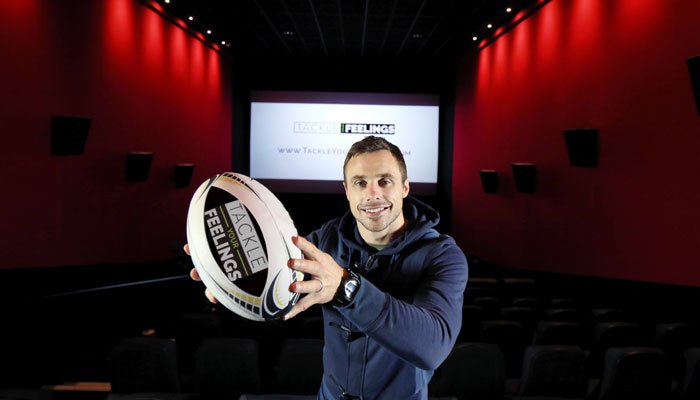 Tommy Bowe Promoting Tackle Your Feelings