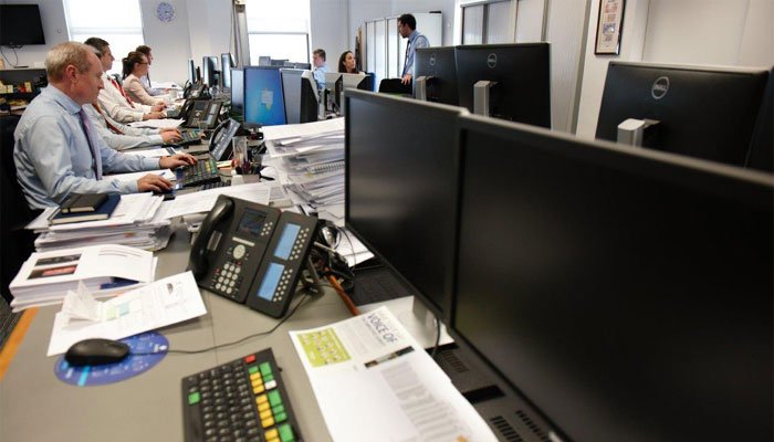 Trading room at Zurich Life Investments Ireland