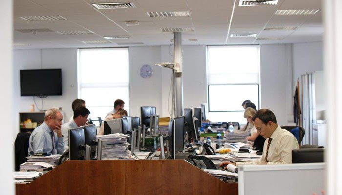Trading room at Zurich Life Investments Ireland