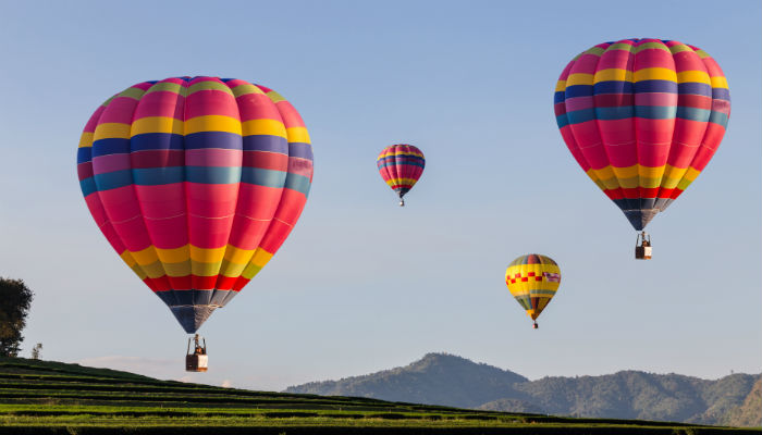 Hot air balloons