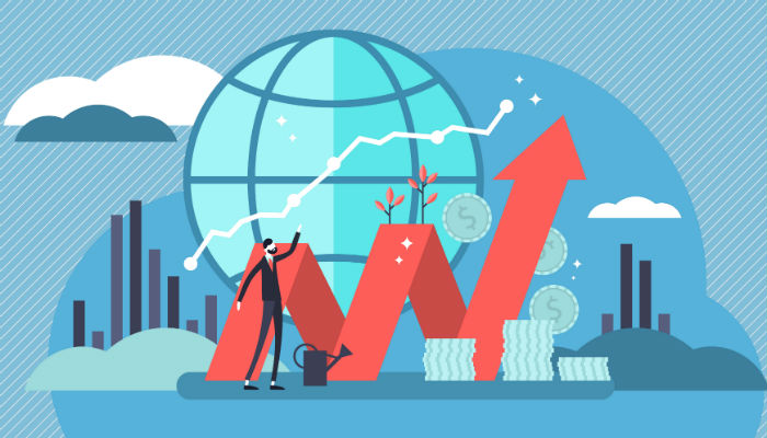 illustration of an investment graph