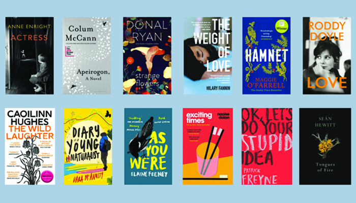 Dalkey Literary Awards book covers of shortlisted writers in 2021