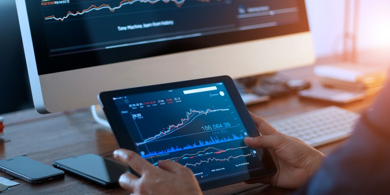 investment fund manager on laptop