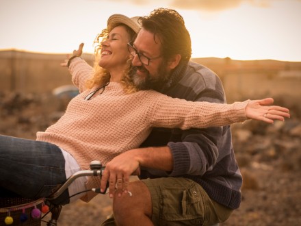 couple on bike