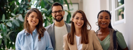 group of young professionals