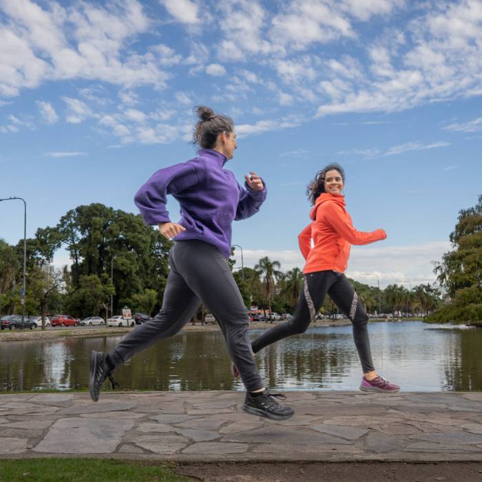two female joggers