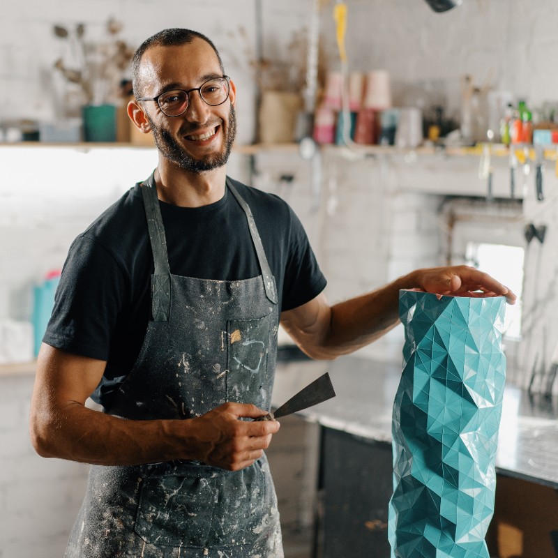 man in workshop