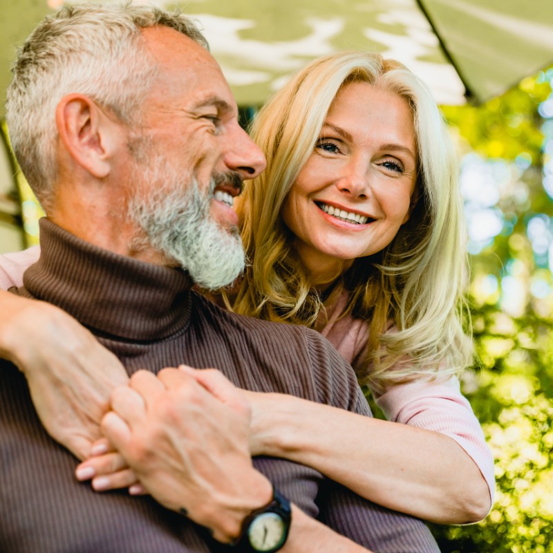 older couple outside