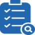 A icon illustration of a clipboard